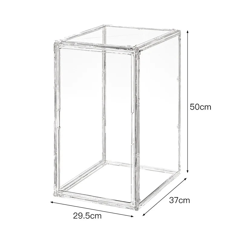50cm Acrylic Figure Display Case – Clear Anti-Dust Collectible Box