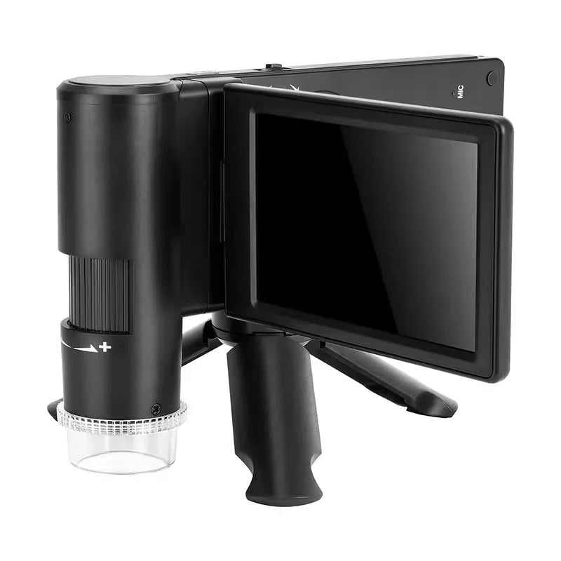 4-Inch Large Screen Electron Microscope, Handheld Digital Magnifying Glass, Portable Maintenance Peaceful Pleasures Health and Wellness