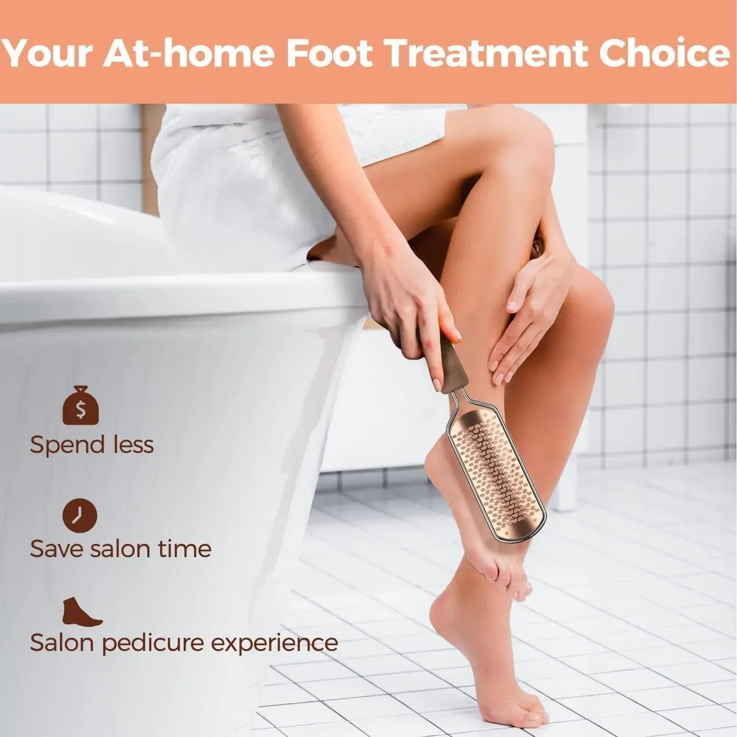 Professional Stainless Steel Foot File & Callus Remover Foot File Rasp Peaceful Pleasures Health and Wellness