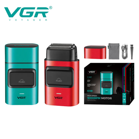 VGR Professional Shaver 9000 RPM Super Power Electric Shaver Household High end Whitening Device Hair Trimming Tool V-307 Peaceful Pleasures Health and Wellness
