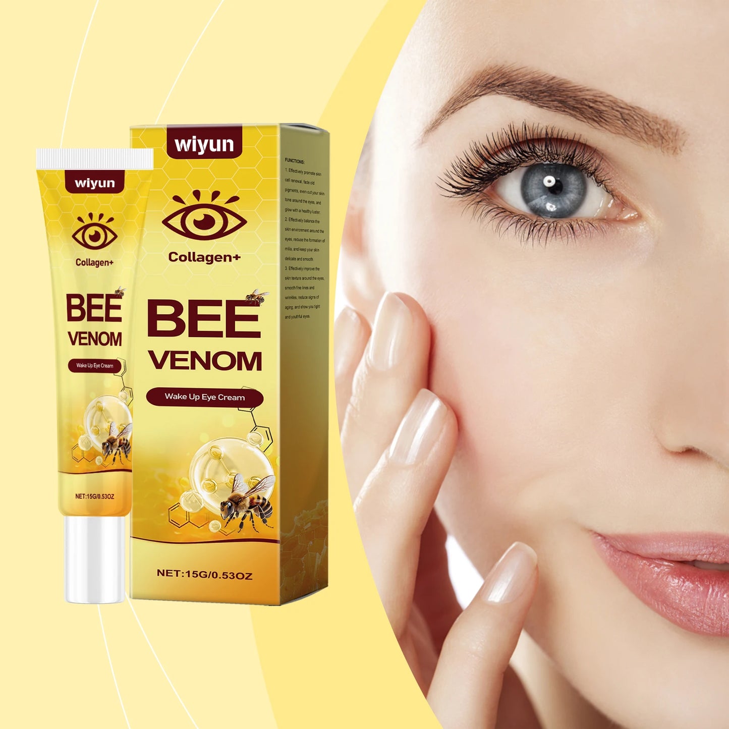 WIYUN Bee Venom Eye Cream – Dark Circles & Puffiness