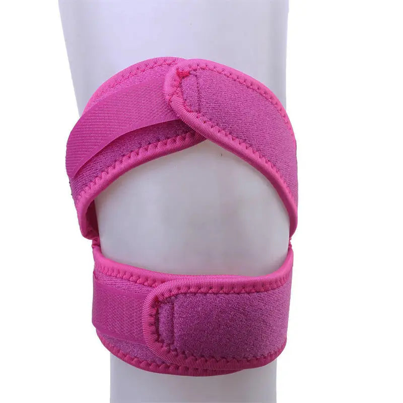 1Pc Knee Pad Volleyball Knee Support Sports Outdoor Basketball Anti-fall Knee Protector Brace Peaceful Pleasures Health and Wellness rose red