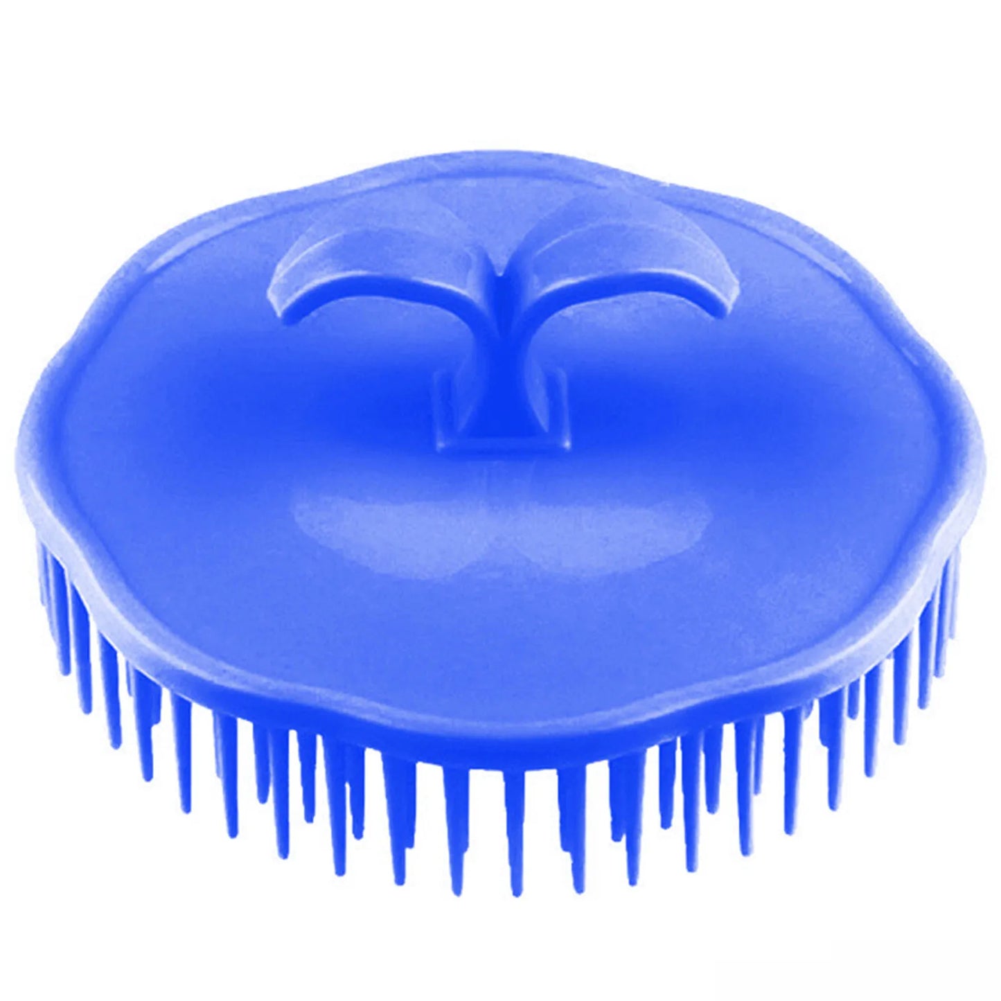 Silicone Shampoo Brush Head Scalp Massage Comb Hair Washing Comb Body Massage Brush Bath Shower Brush Salon Hairdressing Tool Peaceful Pleasures Health and Wellness Blue