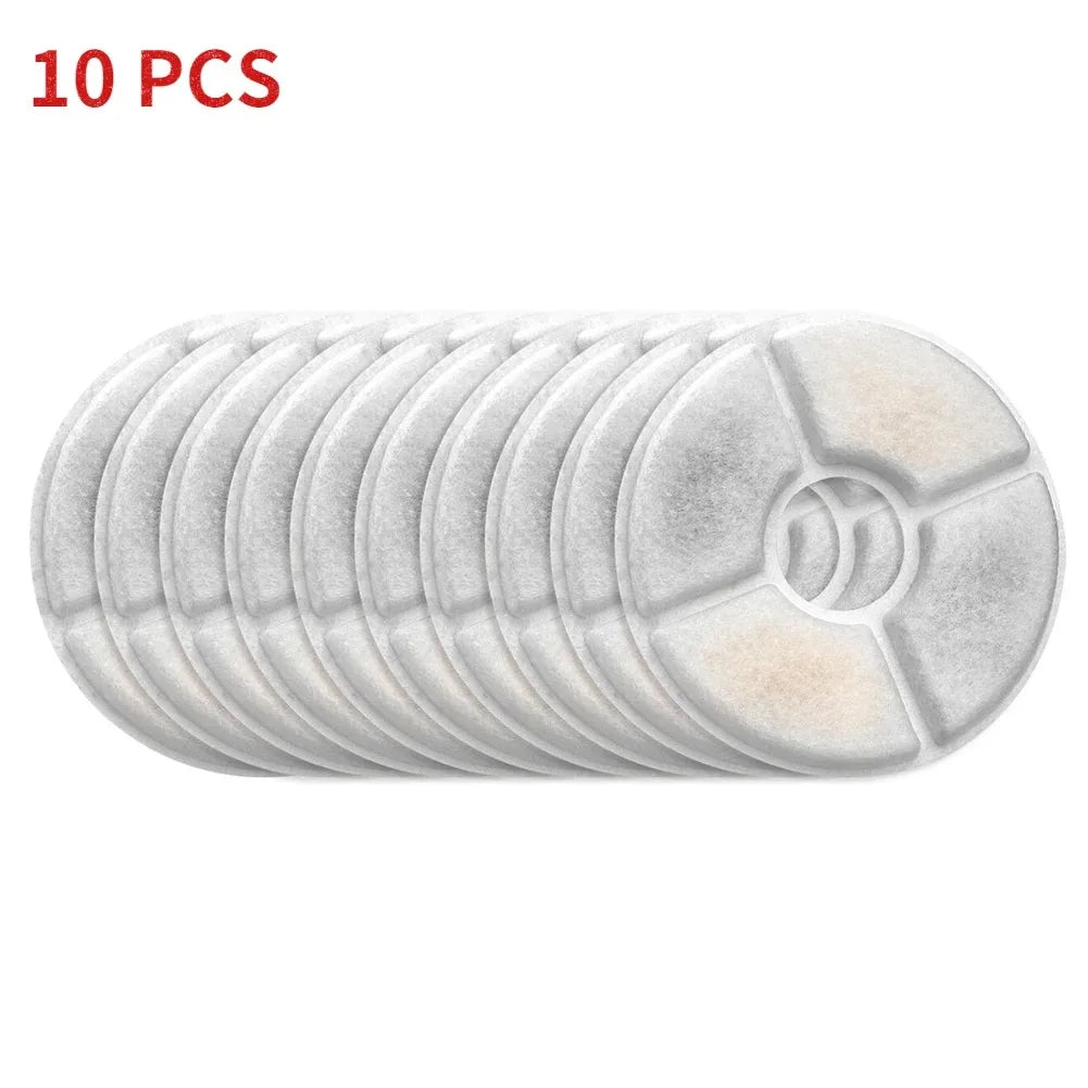 Replacement Filter For Cat Dog Water Drinking Fountain Activated Carbon Replaced Filters 6/12/24PCS Fountain Dispenser Feeders Peaceful Pleasures Health and Wellness 10 PCS