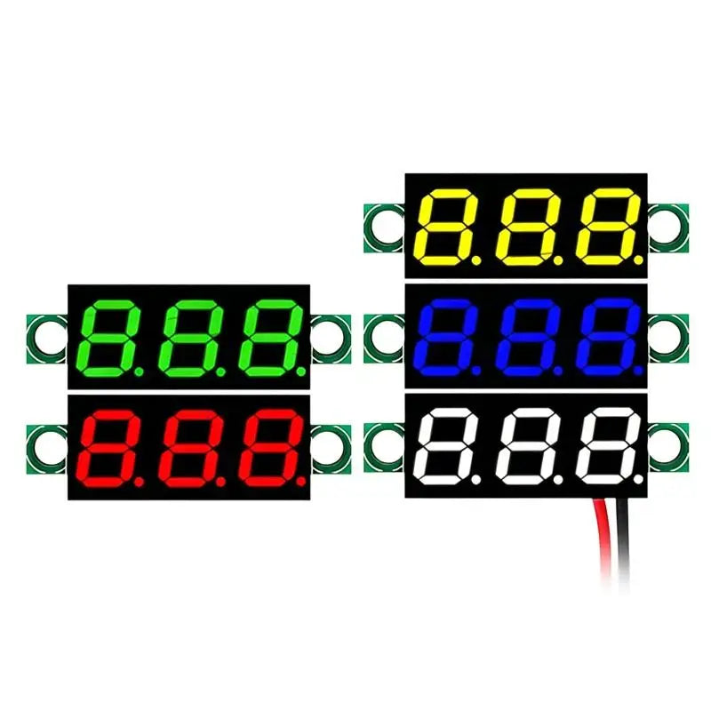 DC 5–30V Mini LED Digital Voltmeter | 0.28" Panel Voltage Meter