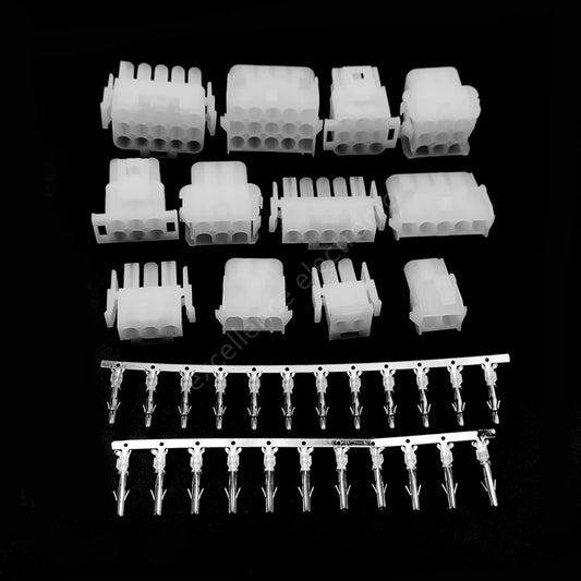 5sets 63080 6.35mm Pitch Male and Female Housing + Terminal Kits 42021 42022 For Car Connector Peaceful Pleasures Health and Wellness 3P