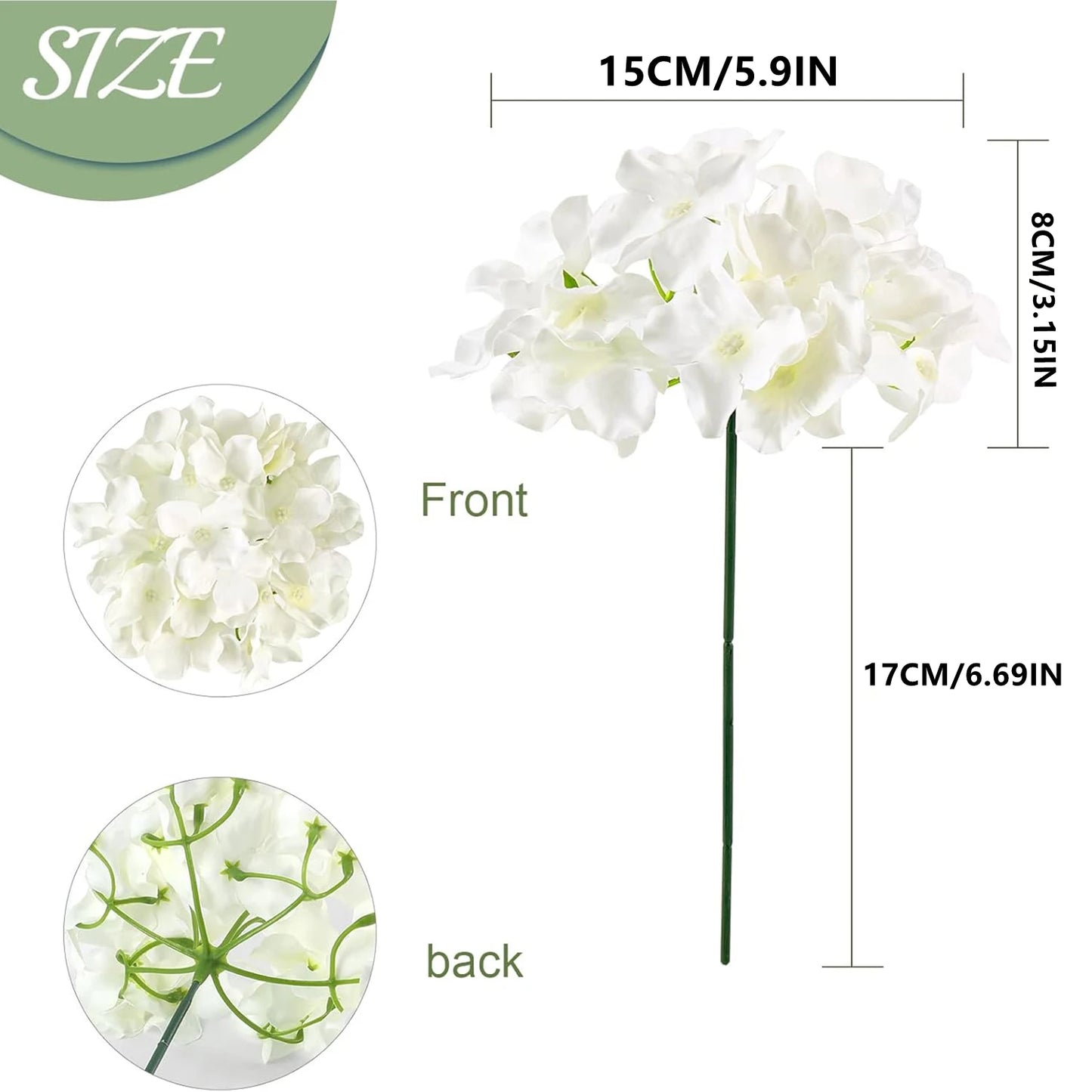 Artificial Silk Hydrangea Stems | Wedding & Home Decor