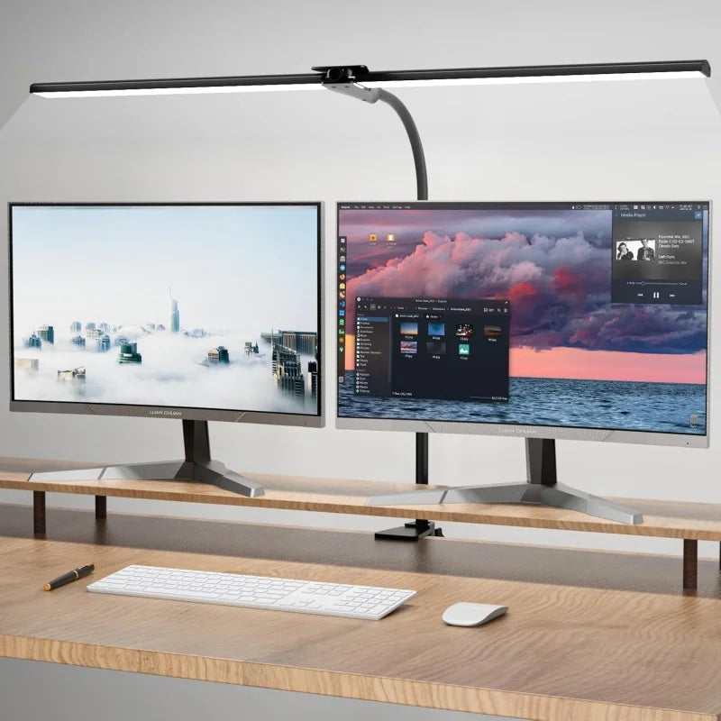 RUNTOIN 24W LED Desk Lamp 2400LM Dimmable Gooseneck Touch