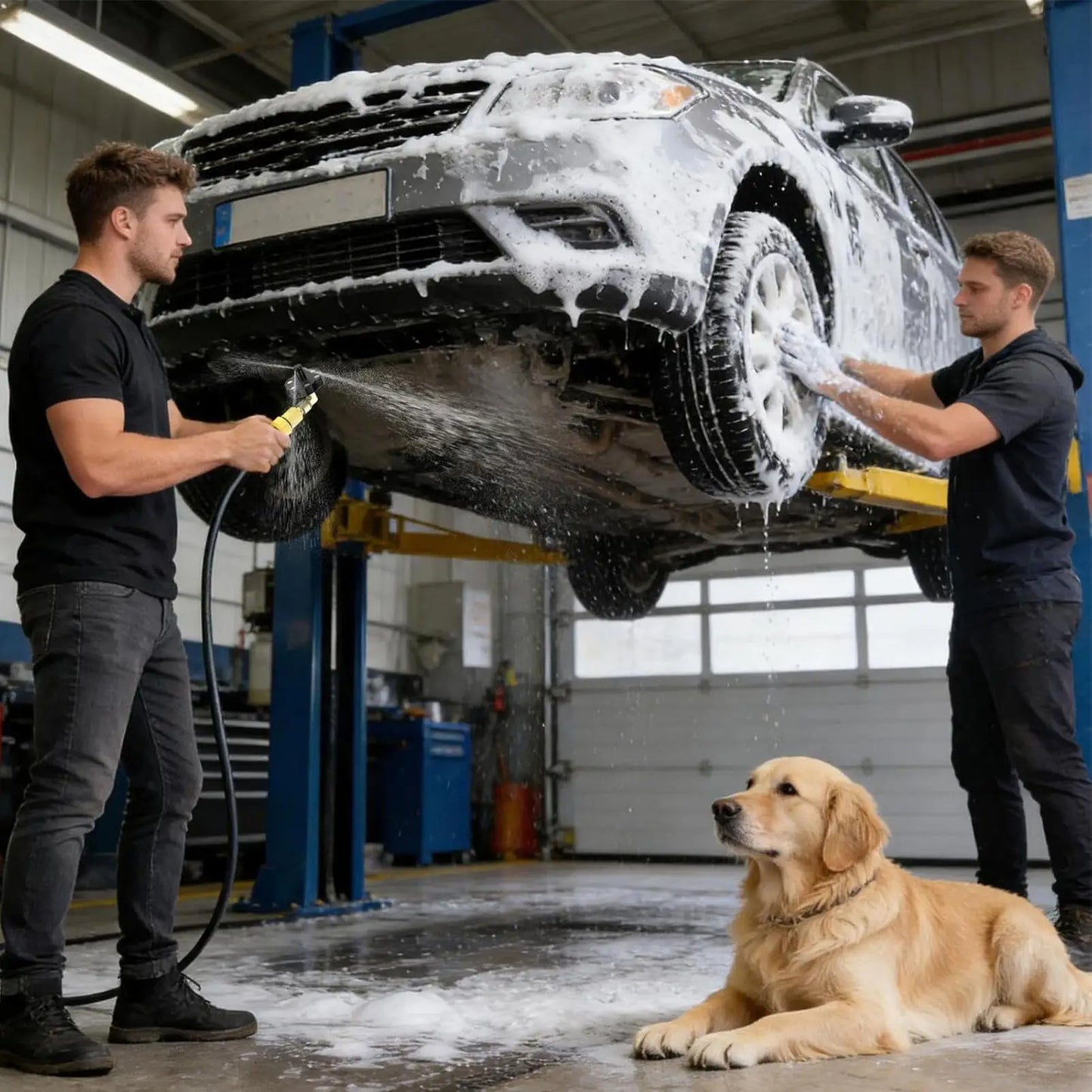 Chassis Cleaner with Magnetic Nozzle High Pressure Truck Underbody Flushing Tool Car Undercarriage Washer for SUV Pickup RV Tire Peaceful Pleasures Health and Wellness
