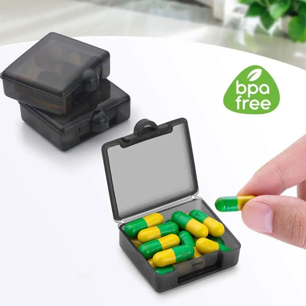 Mini Travel Pill Organizer – 3-Pack Portable Pocket Pill Box