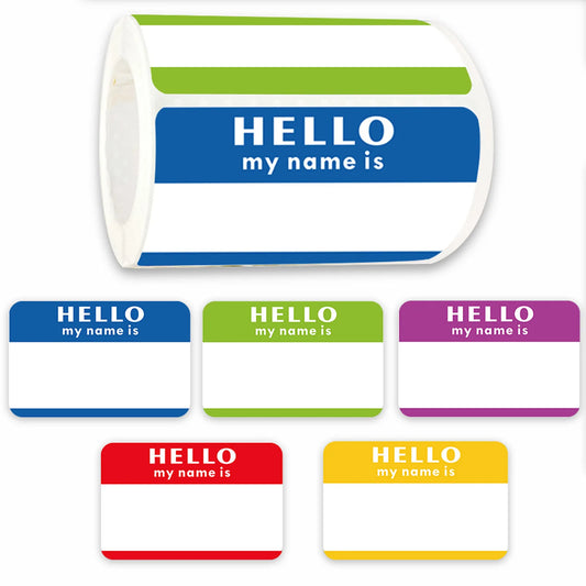 Name Tags Stickers Hello My Labels Office Meeting School Party Peaceful Pleasures Health and Wellness Default Title