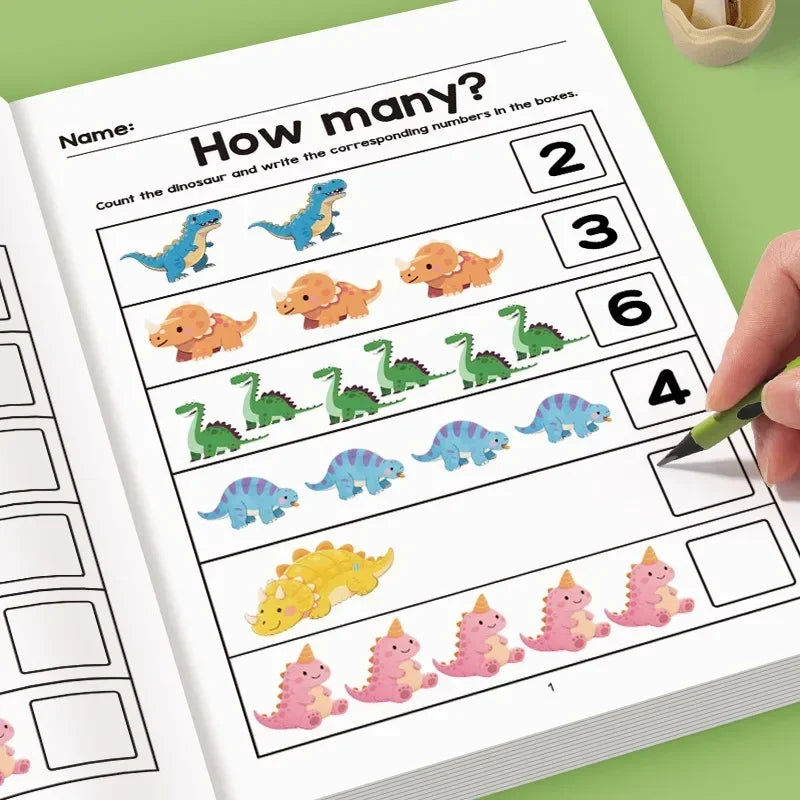 64 Pages Filled Numbers Logical Thinking Training Fun Math Exercise