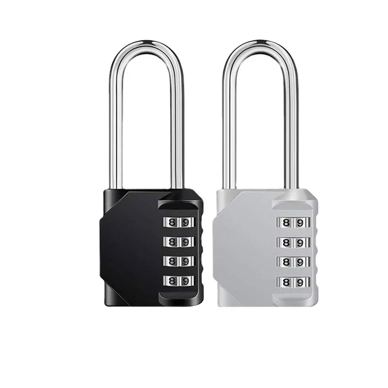 4-Digit Combination Padlock | Waterproof Long Shackle Lock