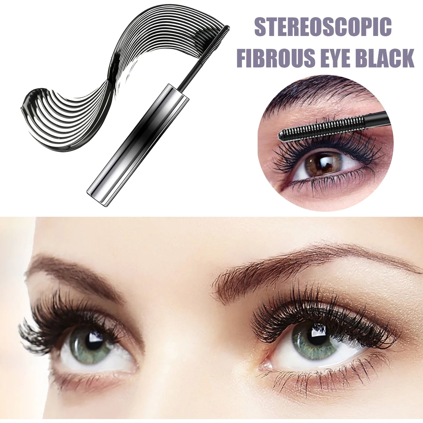 Waterproof Curling Mascara – Lengthening & Thickening Lashes