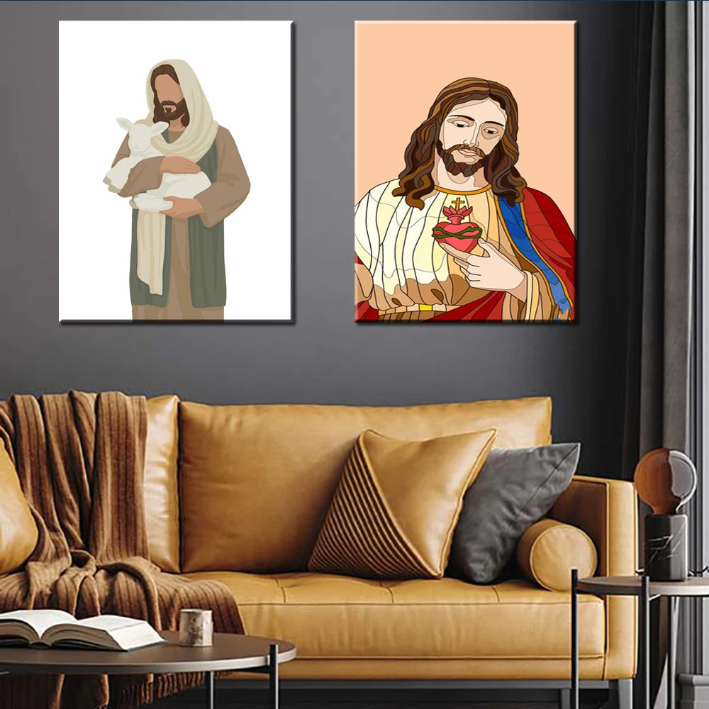 Jesus Christ Canvas Wall Art | Christian Catholic Home Decor