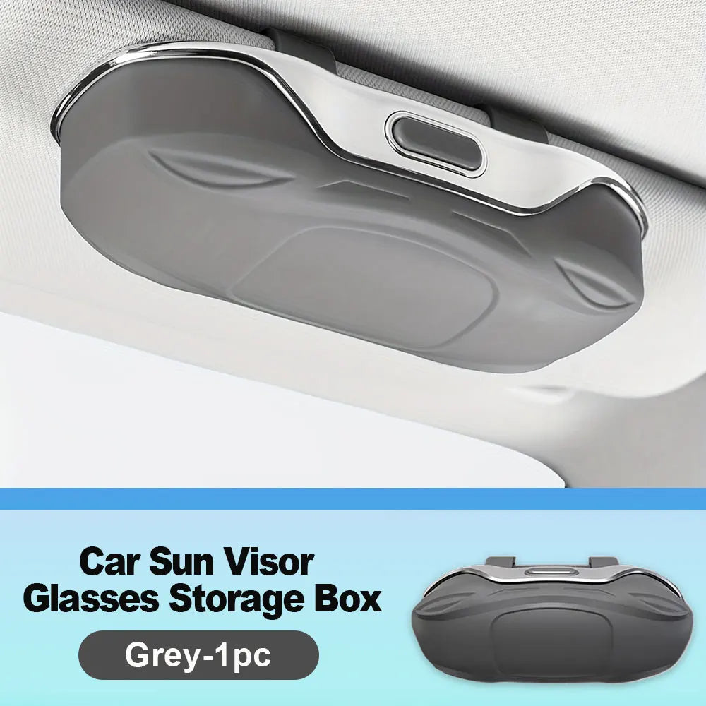 Car Sun Visor Sunglasses Holder – ABS Glasses Case
