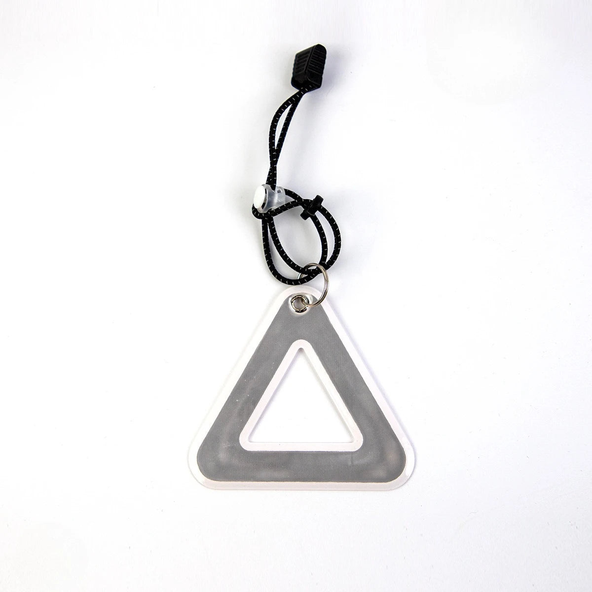 Bicycle Saddle Reflective Triangle Tag | Night Riding Safety Bike Safety Reflector Peaceful Pleasures Health and Wellness grey