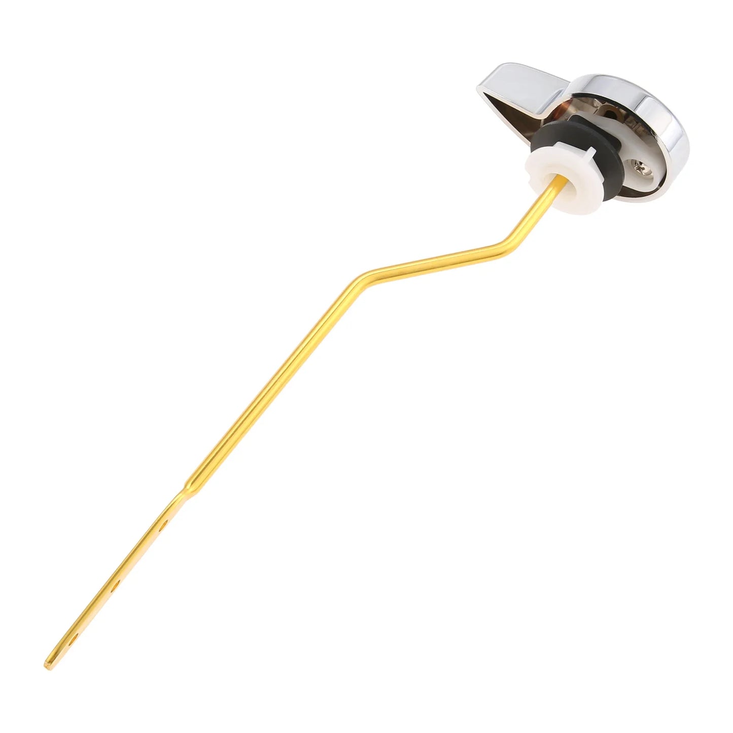 Rust-Proof Chrome Toilet Handle – Side-Mount Curved Lever