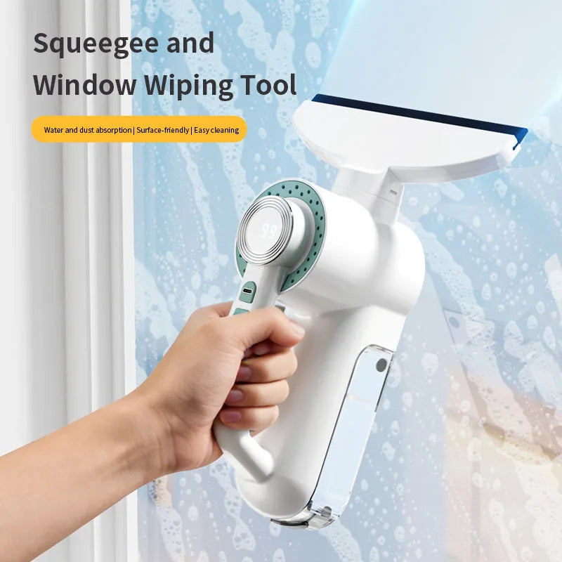 Electric Handheld Window Scraper & Glass Water Vacuum | Home & Car