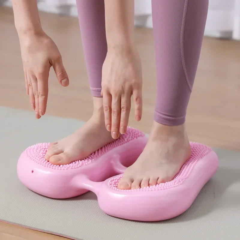 Multi-Functional Household Inflatable Foot Massager Anti-slip Stepper Pad Pressure Points in Situ Sports Balance Inflatable Pad Peaceful Pleasures Health and Wellness