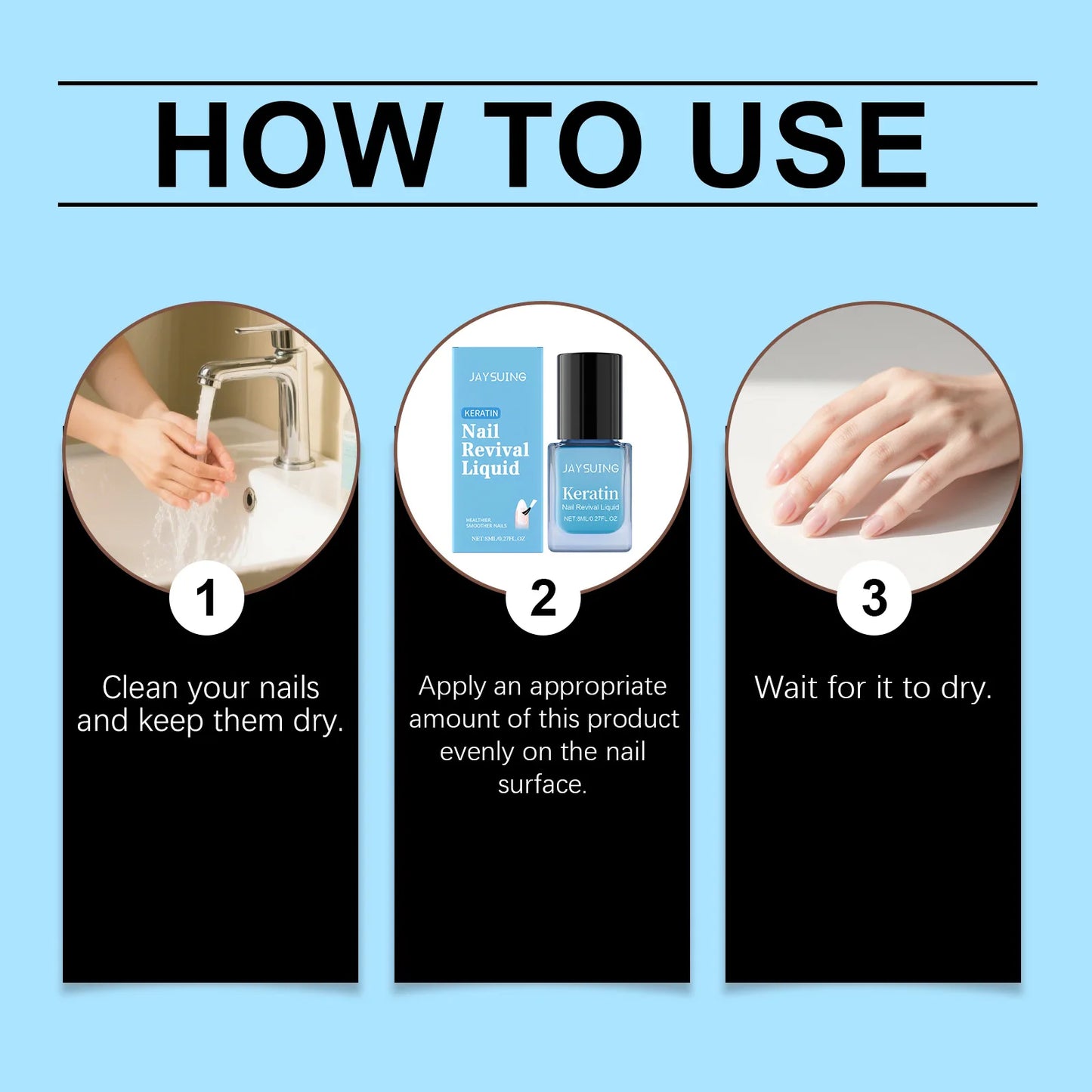 Hyaluronic Acid Nail Strength Oil Deep Nourish Repair Dry Brittle Cuticle Smooth Nail Surface Reduce Crack Mild Nail Cuticle Oil Peaceful Pleasures Health and Wellness