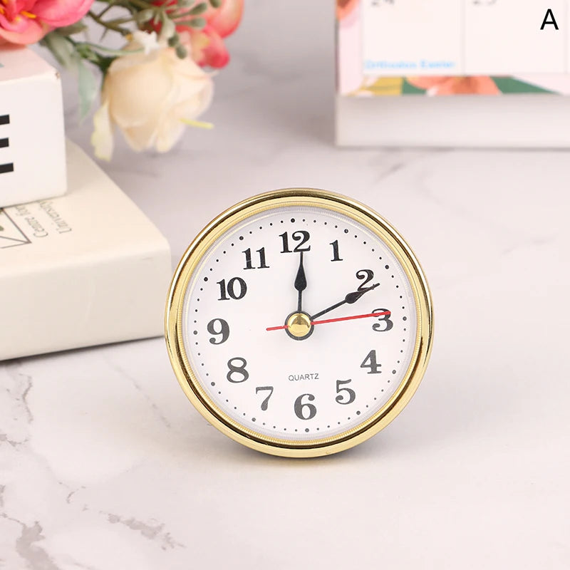 Roman Number / Arabic Number Clock Round Clock Craft Quartz Movement 2-1/2" (65mm) Round Clocks Head Insert Repair Part Peaceful Pleasures Health and Wellness A