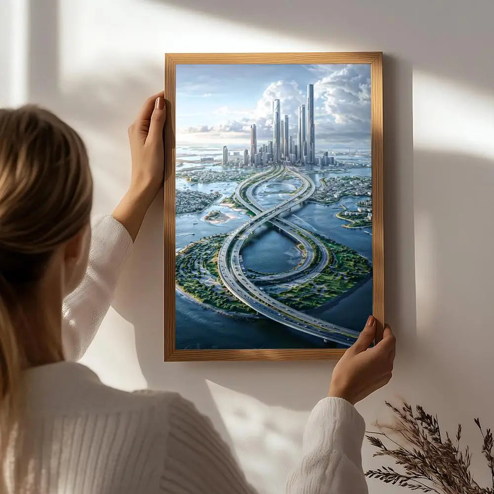 Game C-Cities: Skylines Poster HD Self Adhesive Waterproof Wall Art Ideal for Home Office Dorm Bedroom Great Gift Peaceful Pleasures Health and Wellness White5 21X30cmNoframe