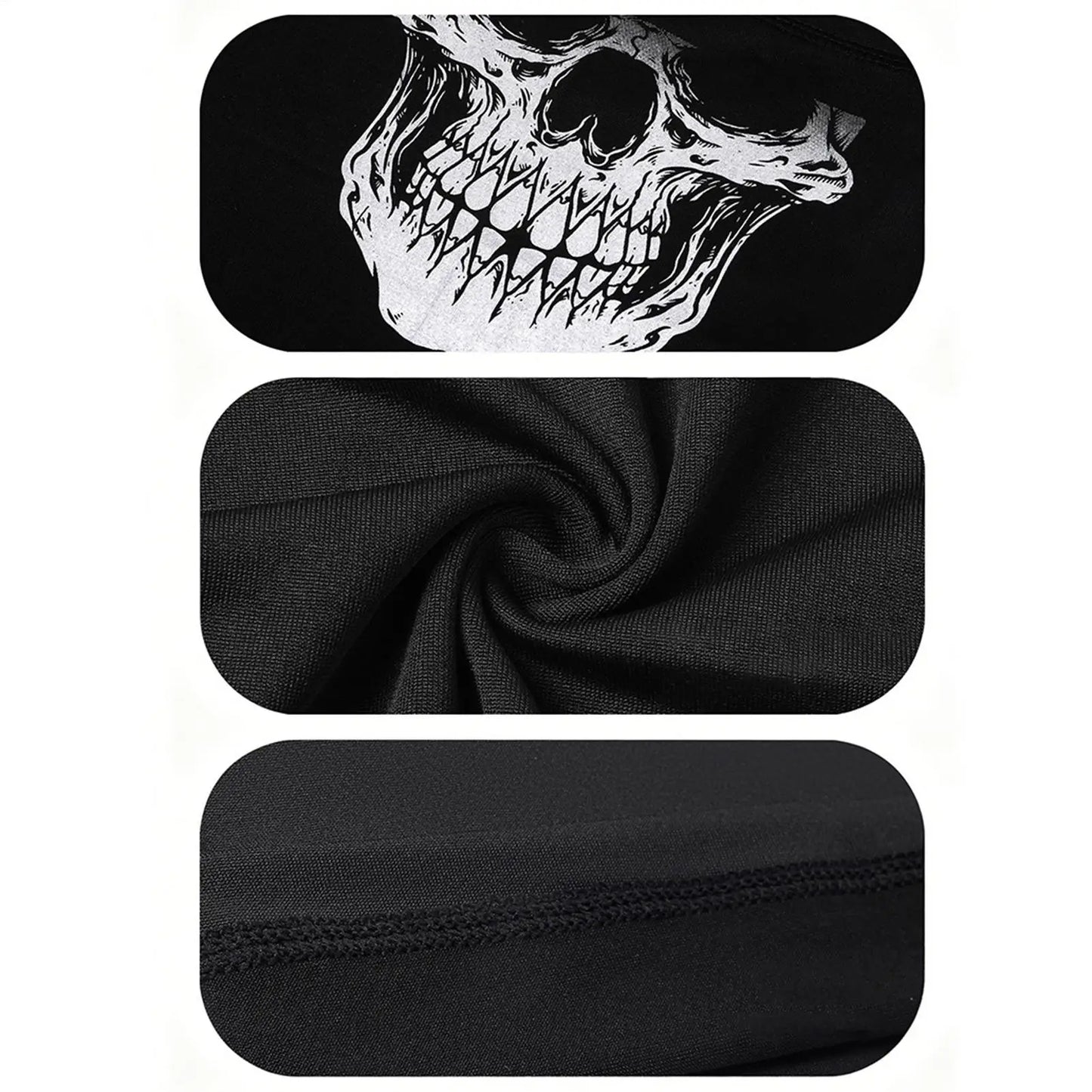 Skull Neck Gaiter Breathable Outdoor Face Bandana For Men Women, Cycling Biking Running Hiking Camping Daily Commute Peaceful Pleasures Health and Wellness