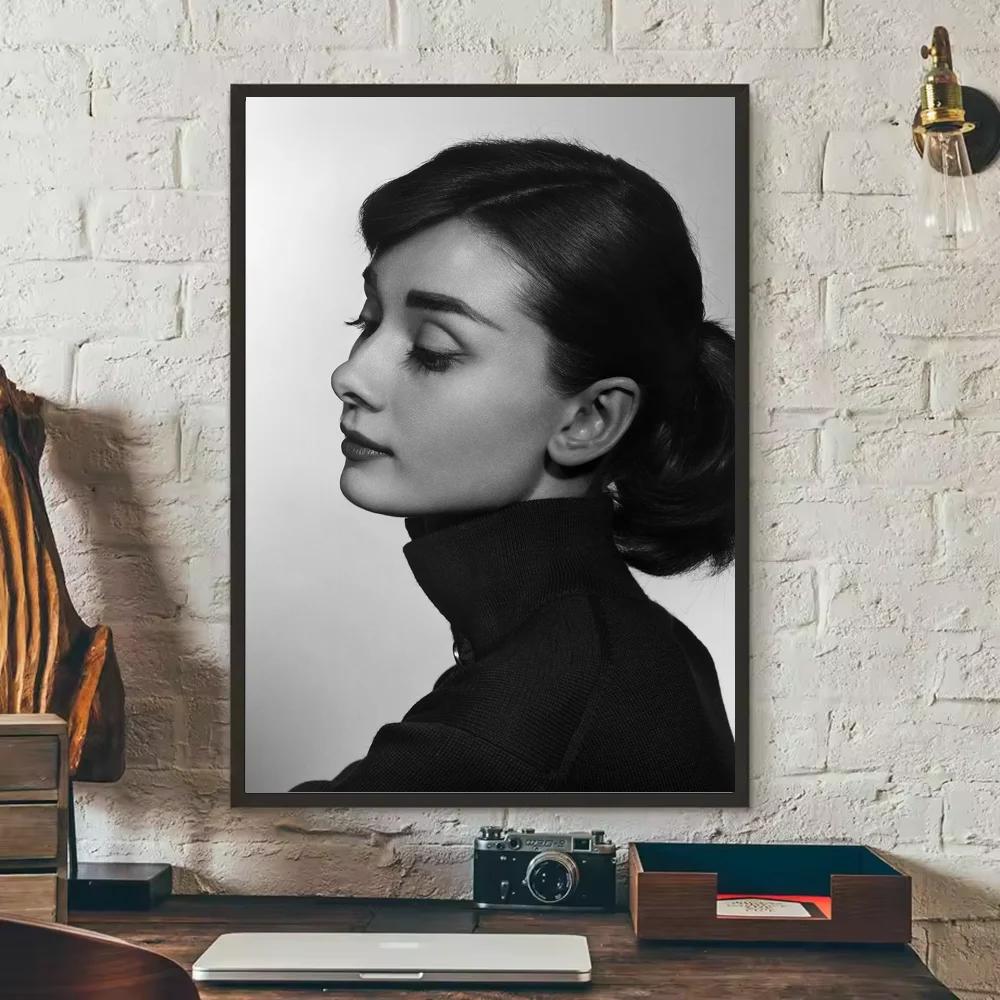 Audrey Hepburn HD Wall Poster – Waterproof PVC Sticky Decor Wall Art Poster Peaceful Pleasures Health and Wellness