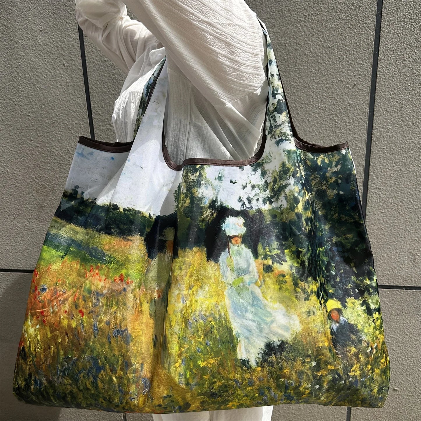 Large Foldable Reusable Nylon Shopping Bag – Travel Tote
