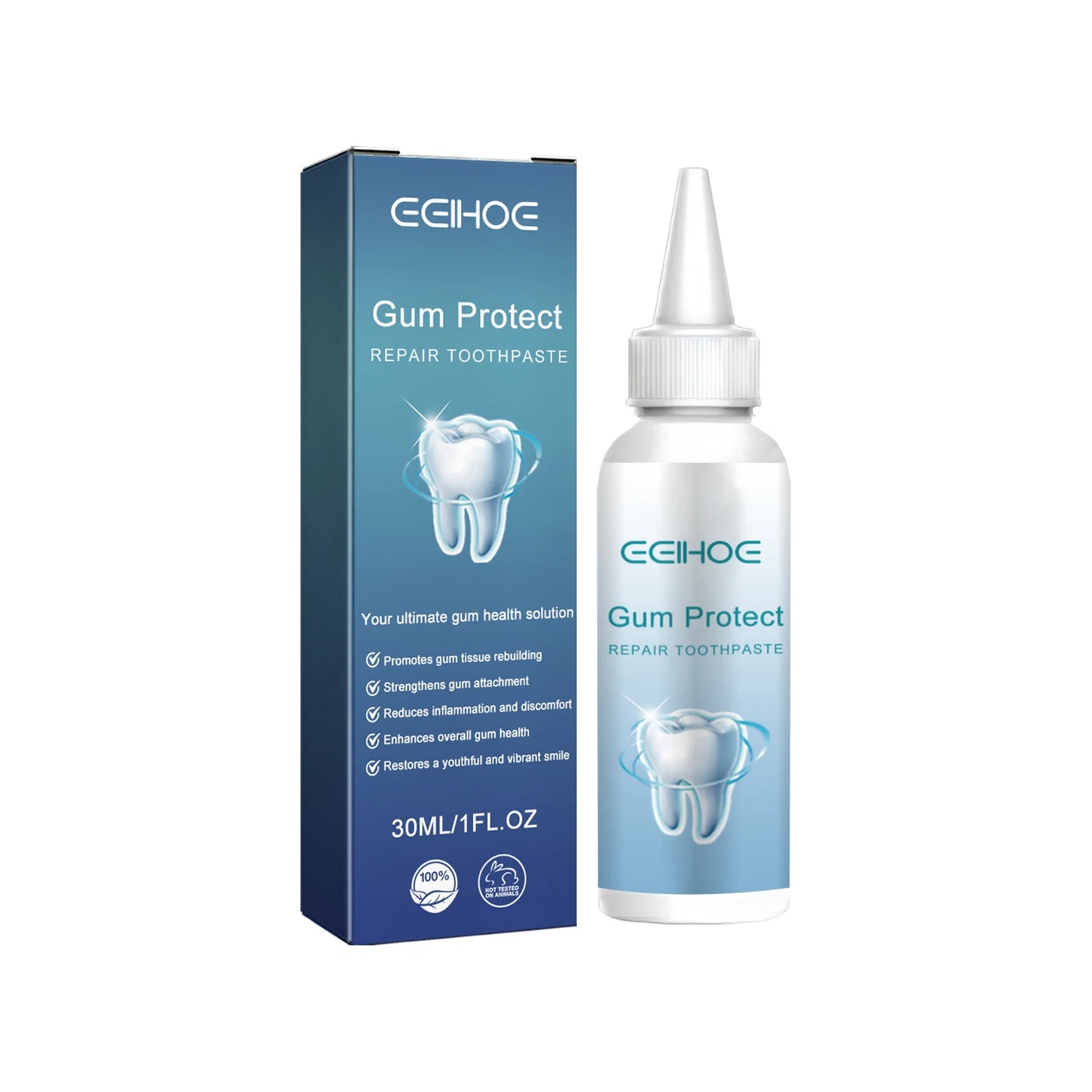 Gum Protect Repair Toothpaste Effectively Reduce Bad Breath Alleviate Oral Problems Prevent Gum Recession Dental Care Toothpaste Peaceful Pleasures Health and Wellness 30ml Boxed