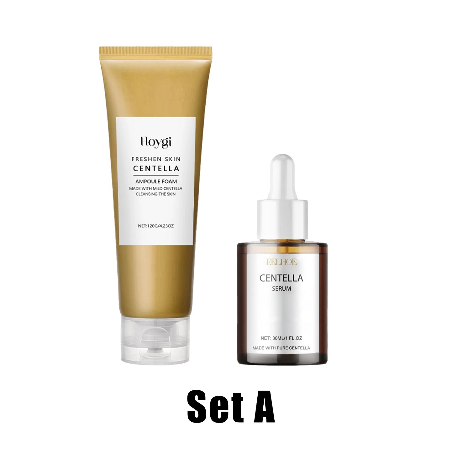 Centella Asiatica Skincare Set – Cleansing Oil, Cleanser & Serum