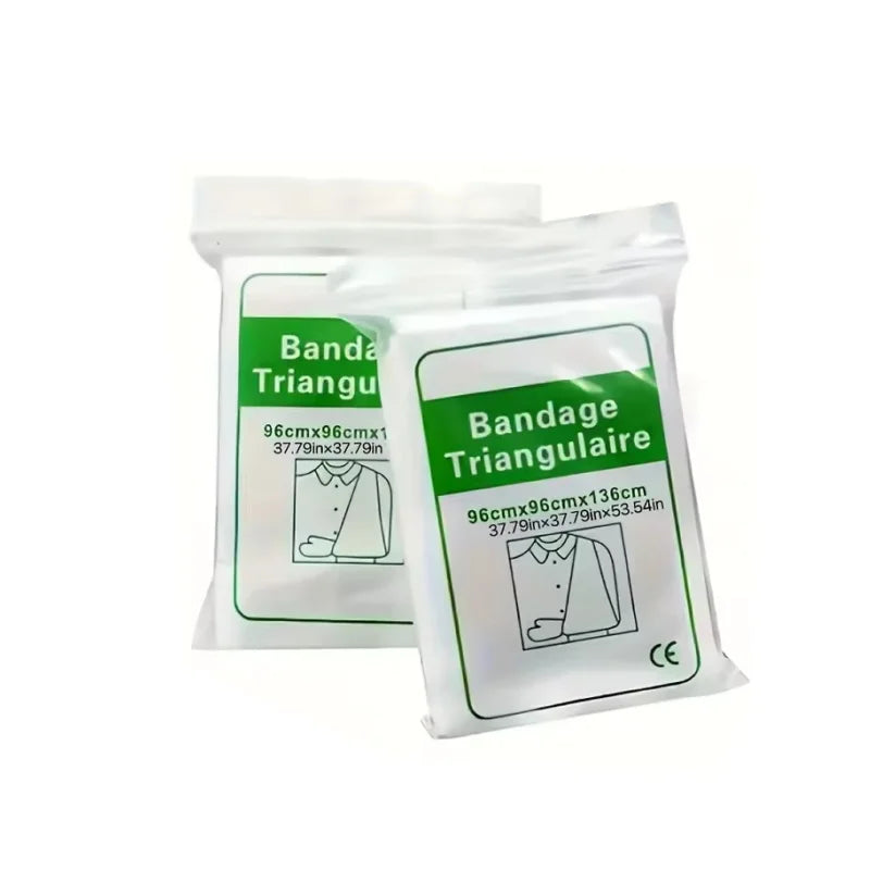 1Pc First Aid Kit Medical Bandage Fracture Fixation Triangular First Aid Bandage Emergency Camping Accessories Peaceful Pleasures Health and Wellness 1pc