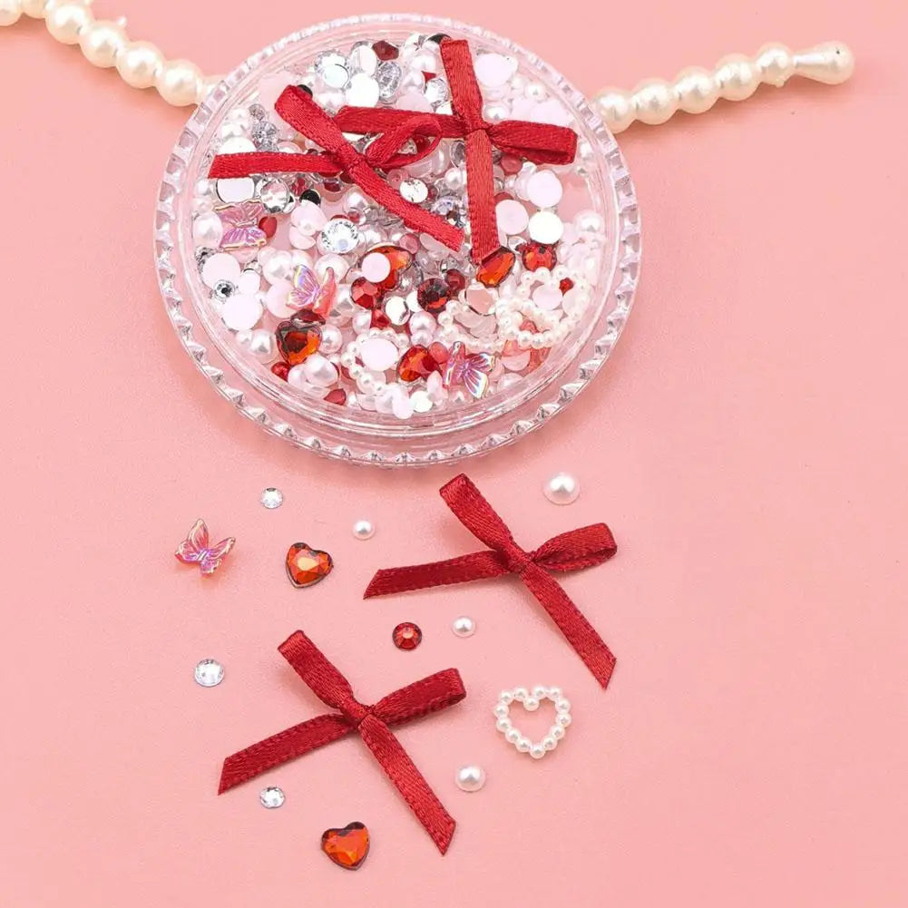 3D Pink Silk Bows Glitter Face Gem Stickers Music Festival DIY Eyes Makeups Face Jewels Stickers Diamond Stickers Peaceful Pleasures Health and Wellness