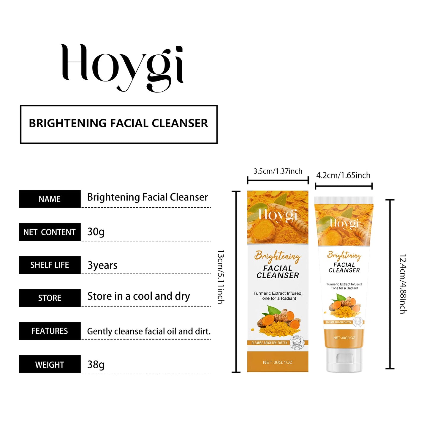 Turmeric Brightening Skincare Set – Cream & Cleanser