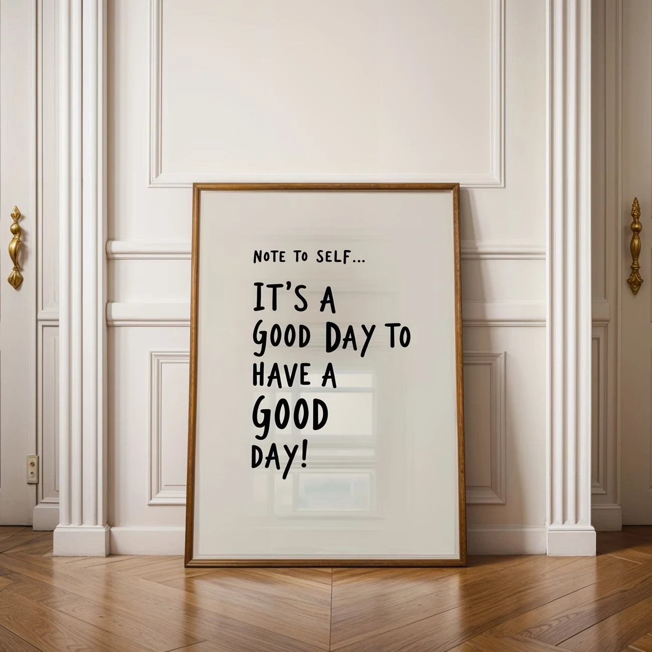 It's A Good Day Quote Canvas Wall Art | Motivational Print