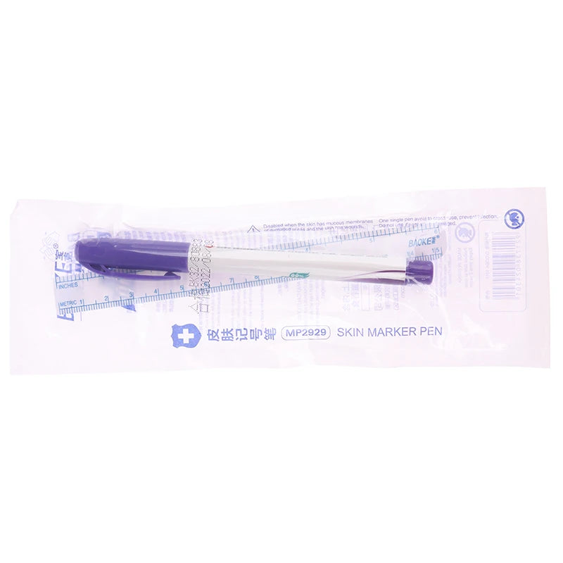 Eyebrow Tattoo Skin Marker Pen & Measuring Ruler Set