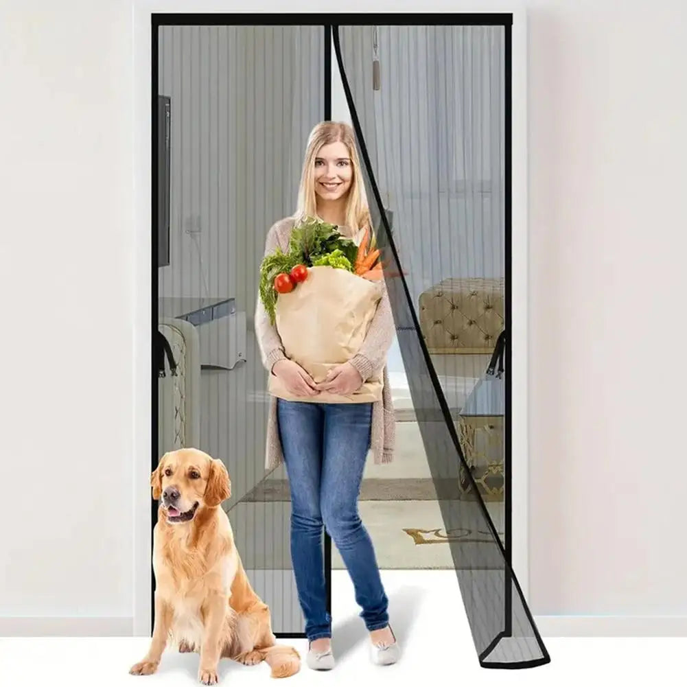 Magnetic Screen Door Mesh Curtain – Auto-Close Insect & Fly Screen