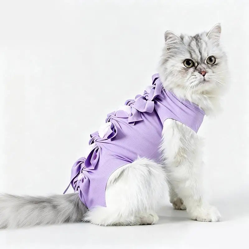 Cat Recovery Suit – Post-Op Anti-Licking Protective Clothing
