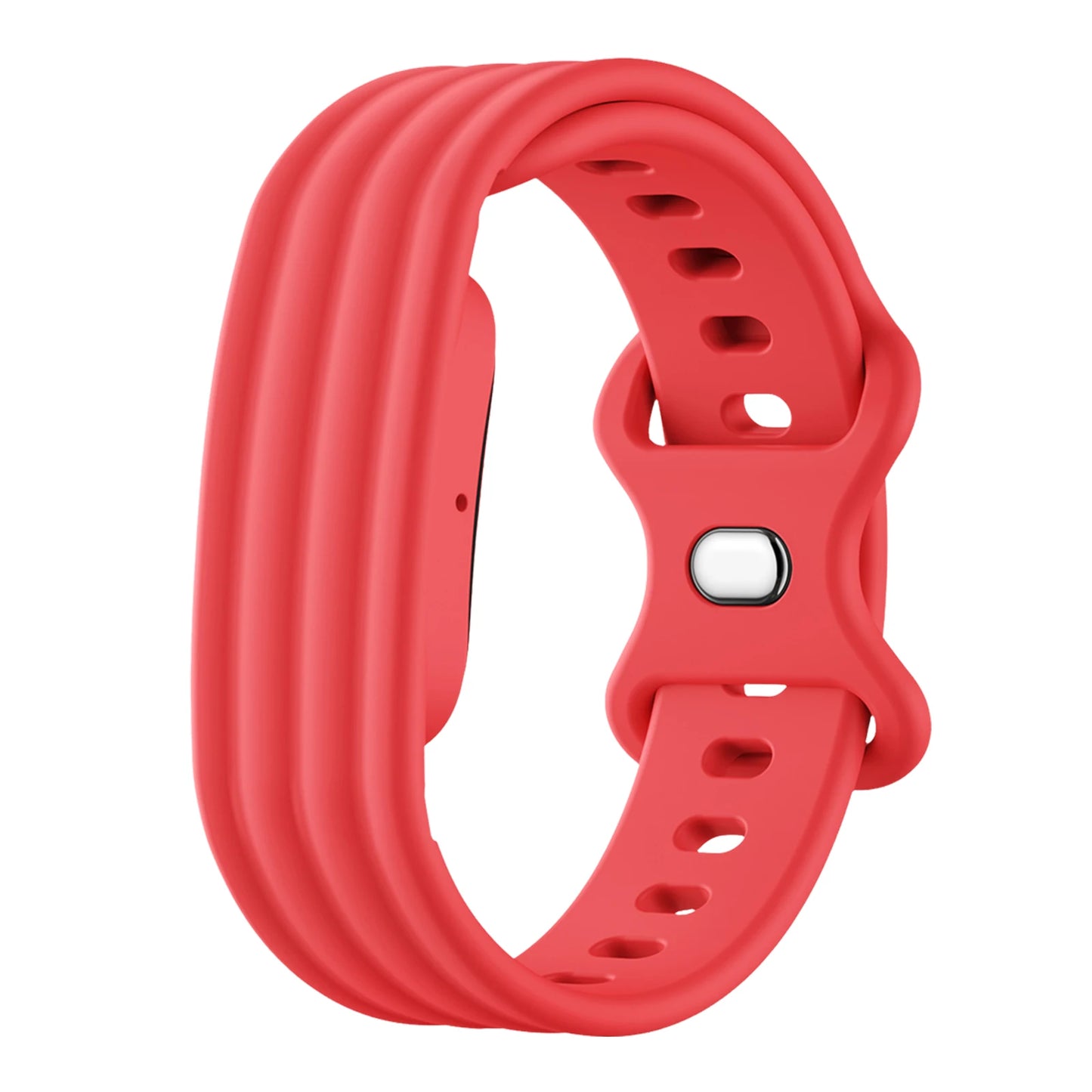 Silicone Sport Band For Google Fitbit Air Portable Fitness Tracker Band Adjustable Buckle Replacement Straps for Everyday Wear Peaceful Pleasures Health and Wellness Red Small 248mm
