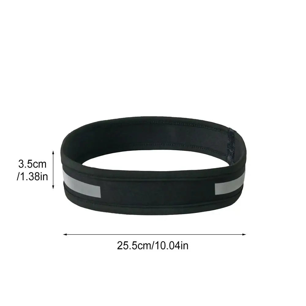 Reflective Sport Sweatband – Anti-Slip Elastic Headband