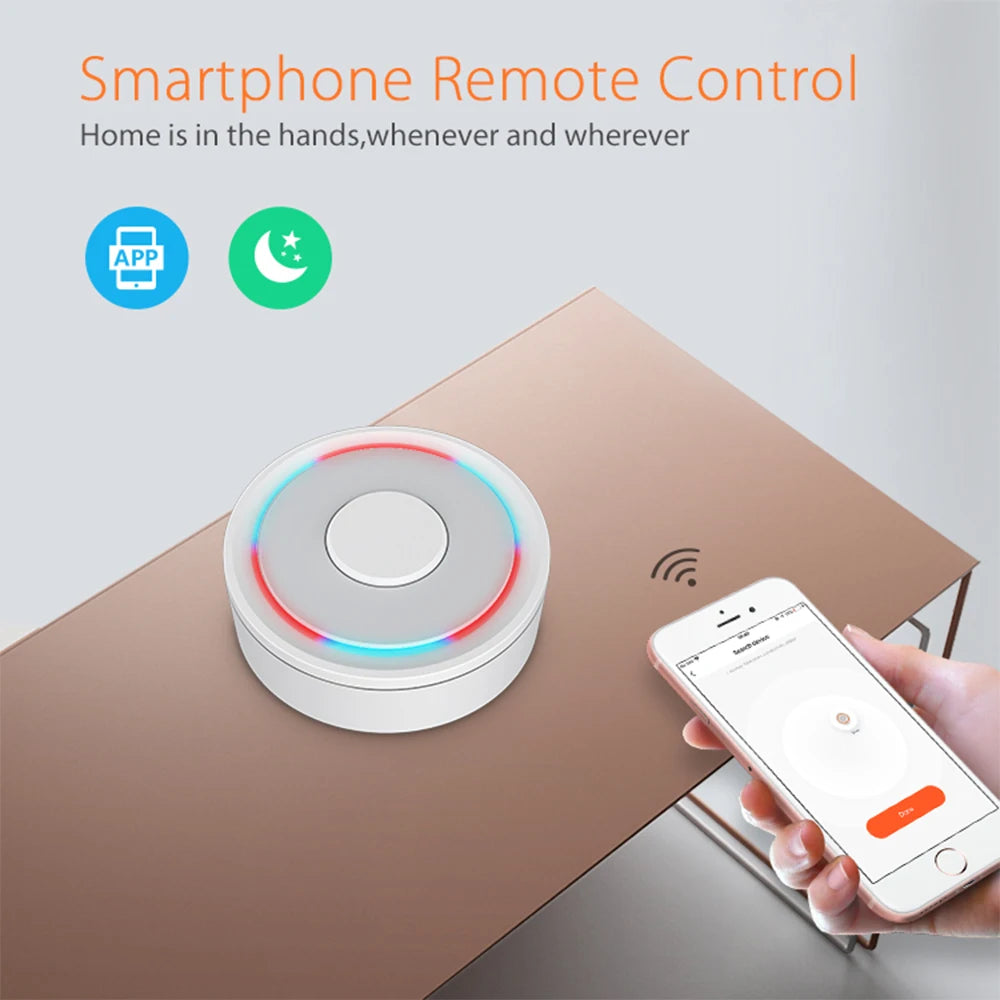 Tuya ZigBee Wireless/Wired Smart Gateway Hub Bridge Remote Linkage Devices WiFi Central Control Host Works With Smart Life APP Peaceful Pleasures Health and Wellness