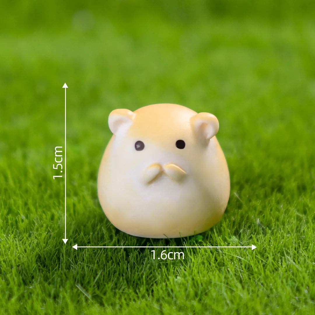 1Pcs Rabbit Squirrel Elephant Fox Sheep Duck Pig Cat Frog Snake Figurine Miniature Fairy Garden Decoration Accessories decoração Peaceful Pleasures Health and Wellness 17