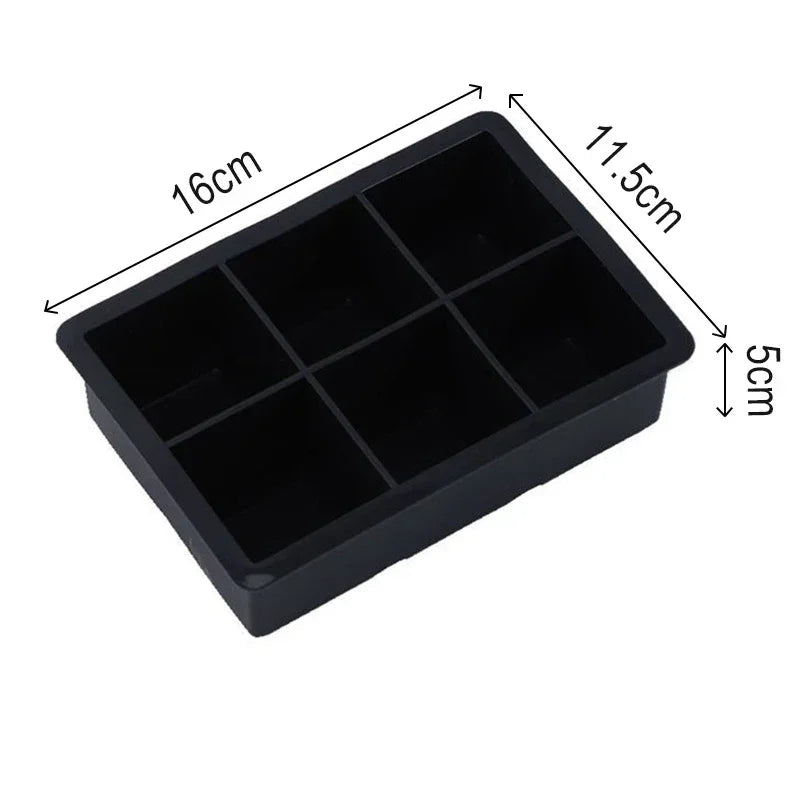Silicone Ice Cube Mold & Ice Ball Maker | 4/6/8/15 Compartments