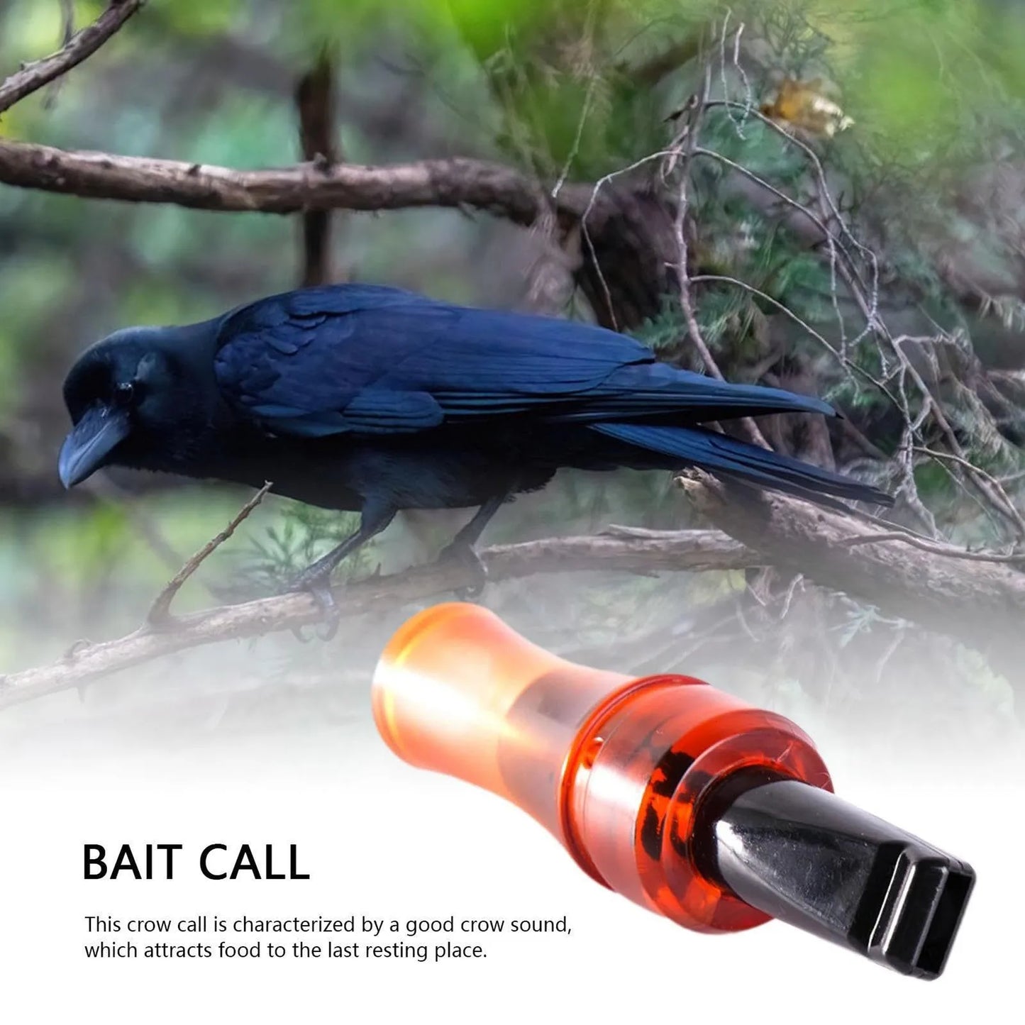 Crow Call Hunting Whistle – Realistic Decoy Bird Caller