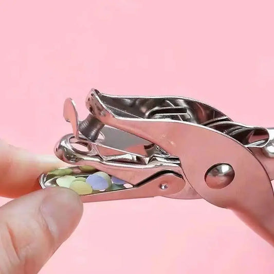 Single Hole Puncher Metal 3mm/6mm Pore Diameter Punch Pliers Hand Paper Scrapbooking Punches Punching Tools Peaceful Pleasures Health and Wellness