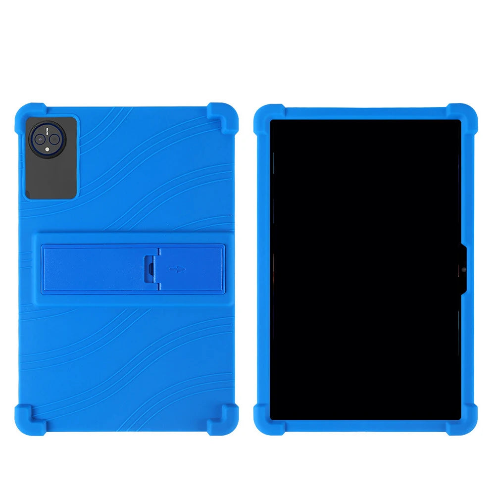 For HEADWOLF WPad7 Tablet Model Case Shockproof Cover 10.95 Inch Soft All-Inclusive Drop-Proof Protective Case Peaceful Pleasures Health and Wellness Blue
