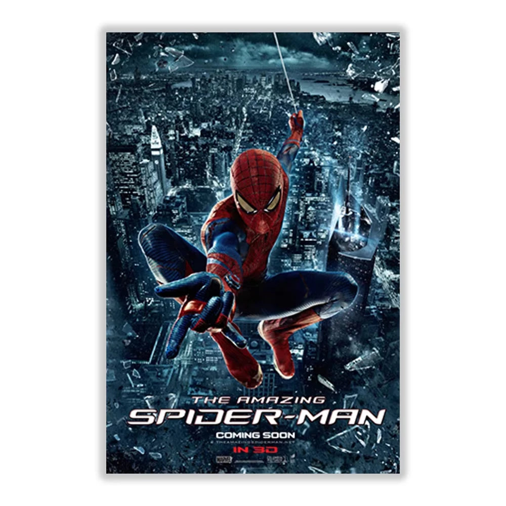 Marvel SpiderMan Canvas Painting Wall Art H Poster Superhero Movie Living Room Decoration Kids Room Peaceful Pleasures Health and Wellness 4-1PC 55x75cm