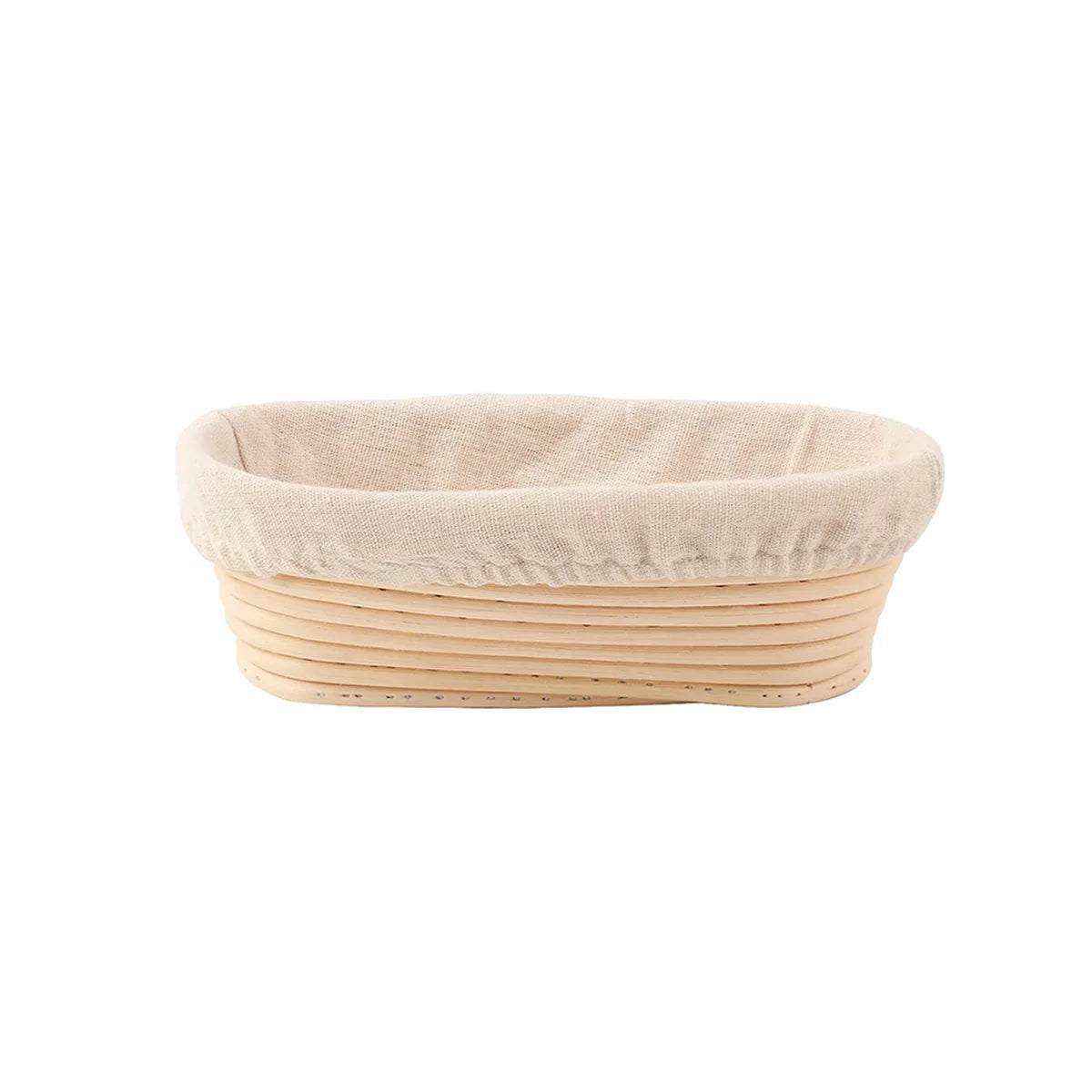 Leeseph Proofing Basket, Bread Proofing Basket + Linen Liner Cloth for Professional & Home Bakers Peaceful Pleasures Health and Wellness Oval 30x14x7cm