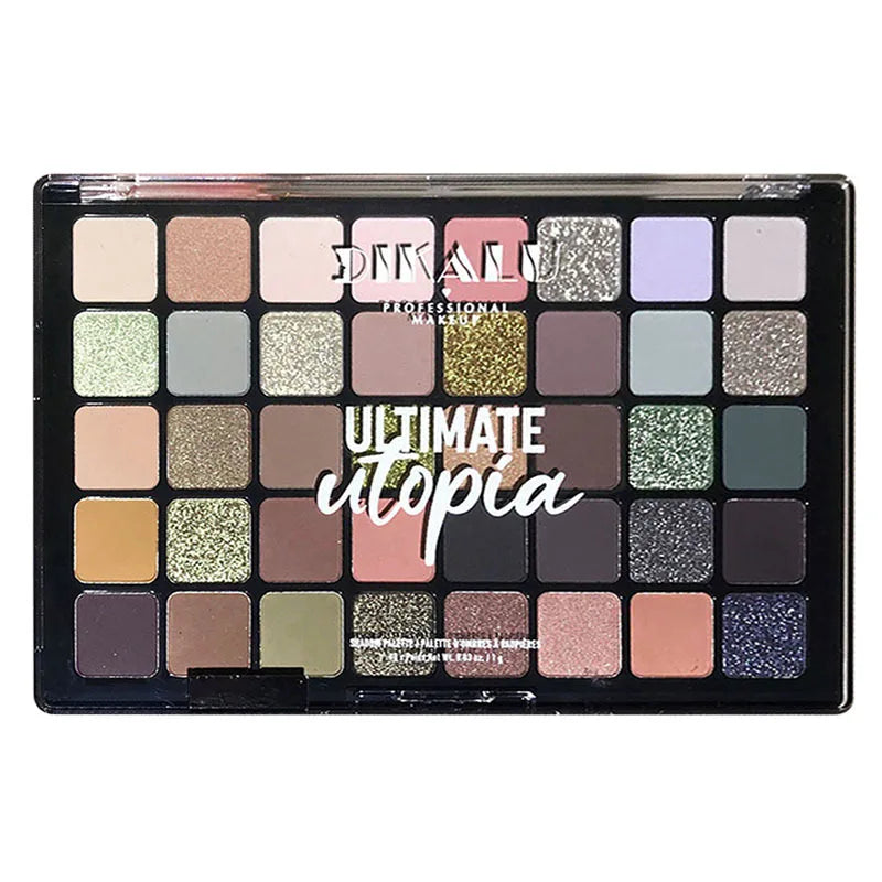 96-Color Shimmer Matte Glitter Eyeshadow Palette | Neon & Bold